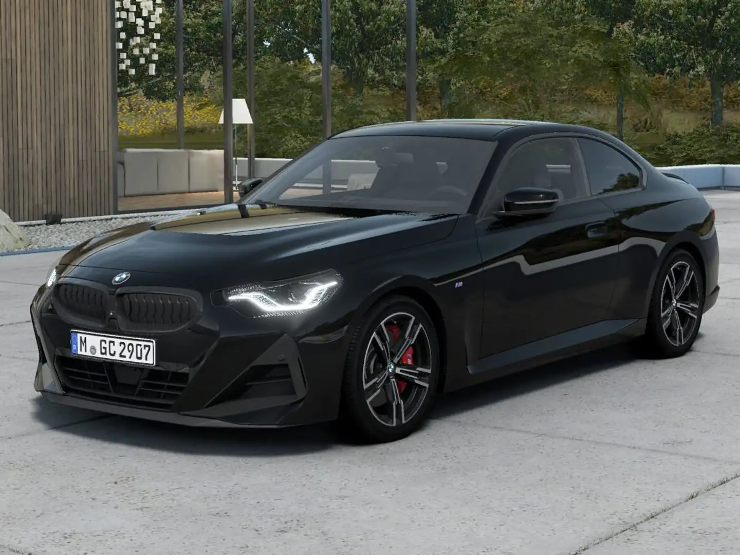 BMW 218 i Coupé / M Sport Pro / Harman-K / Led Adapt. / Zwart - 1