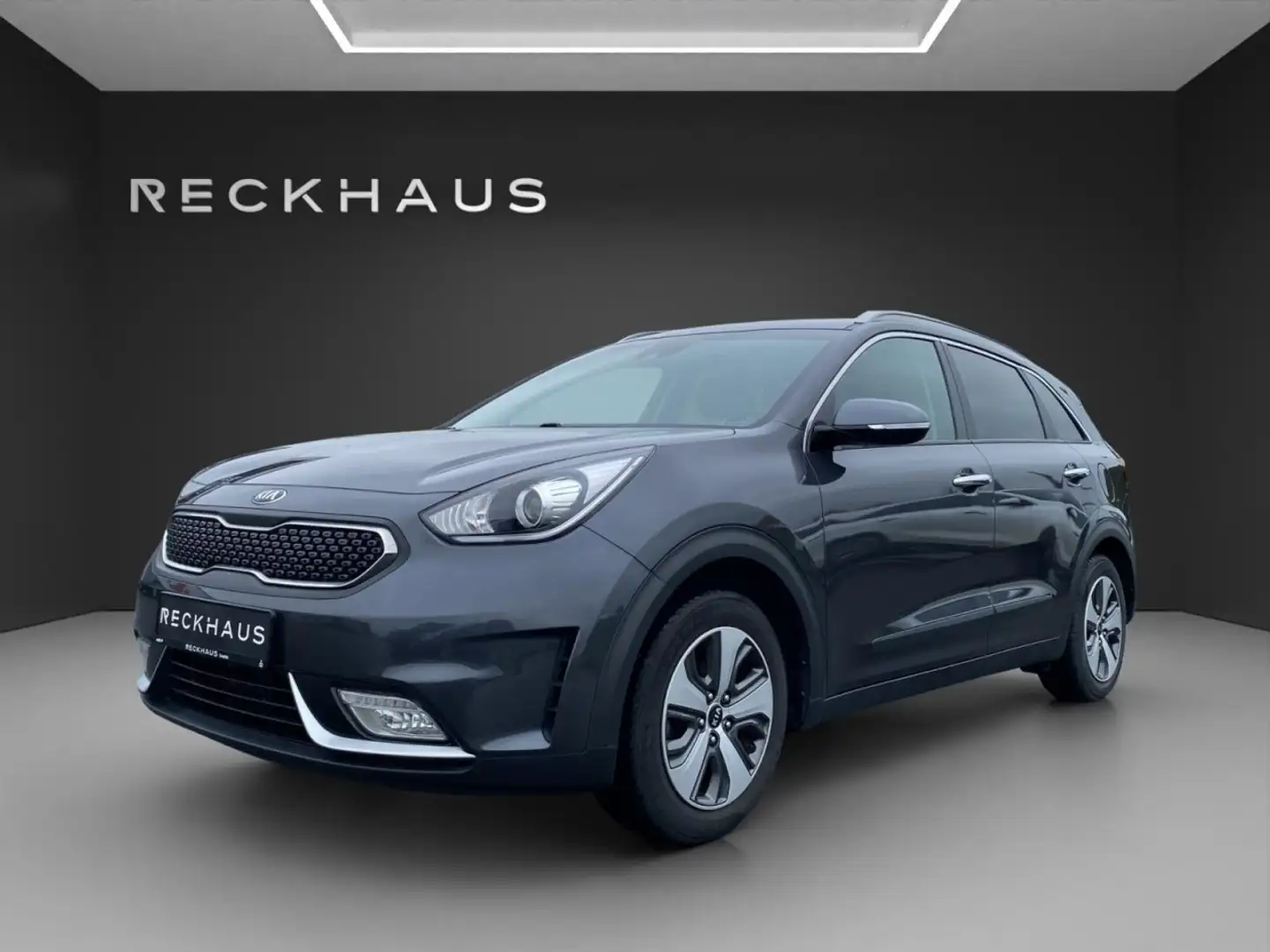 Kia Niro 1.6 HEV DCT VIS PLUS LAST Klima Navi Grijs - 1