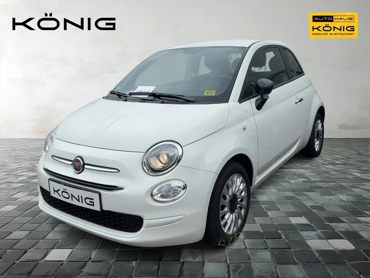 Fiat 500 Klima *CarPlay *Radio Blanc - 1