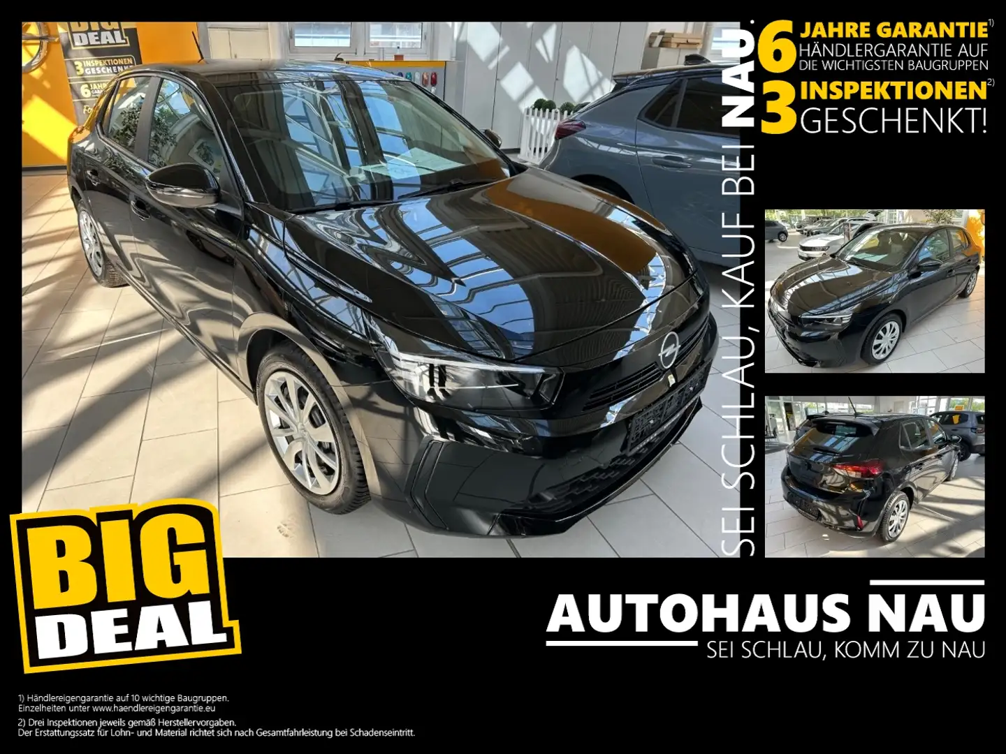 Opel Corsa Edition. 1.2 inkl. Big Deal Schwarz - 1