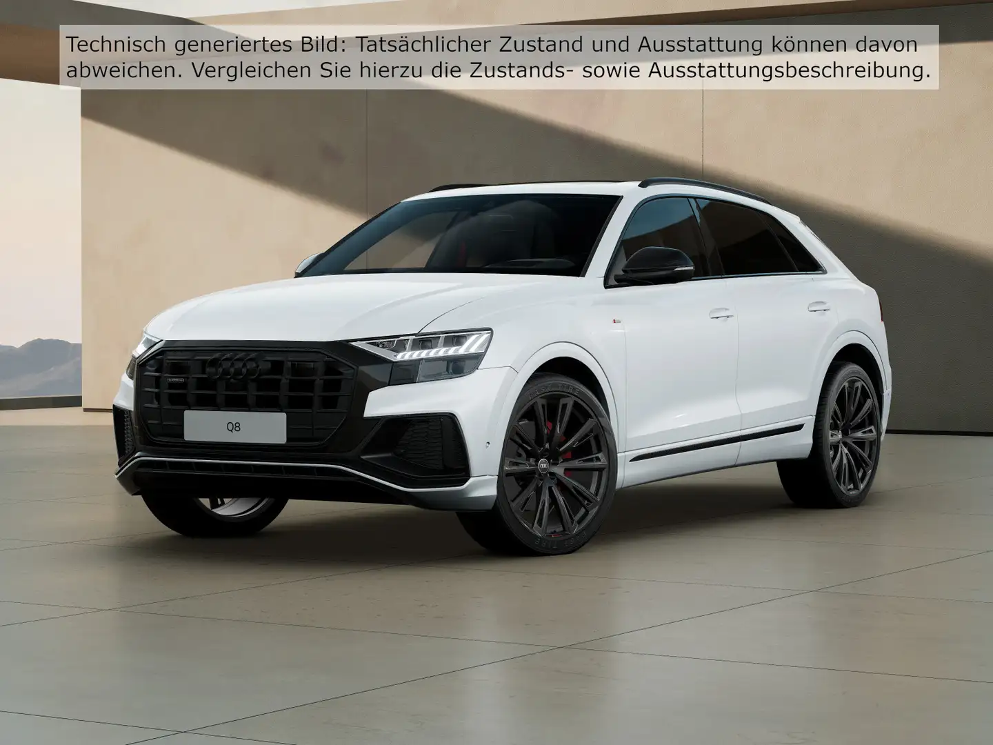 Audi Q8 competition+ 50 TDI quattro / Pano, AHK, B&O Weiß - 2