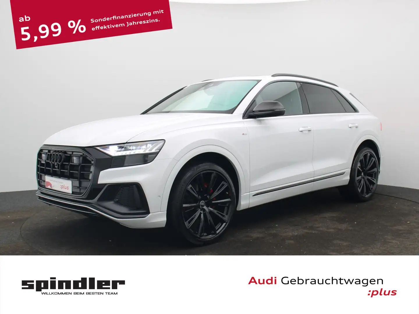 Audi Q8 competition+ 50 TDI quattro / Pano, AHK, B&O Weiß - 1