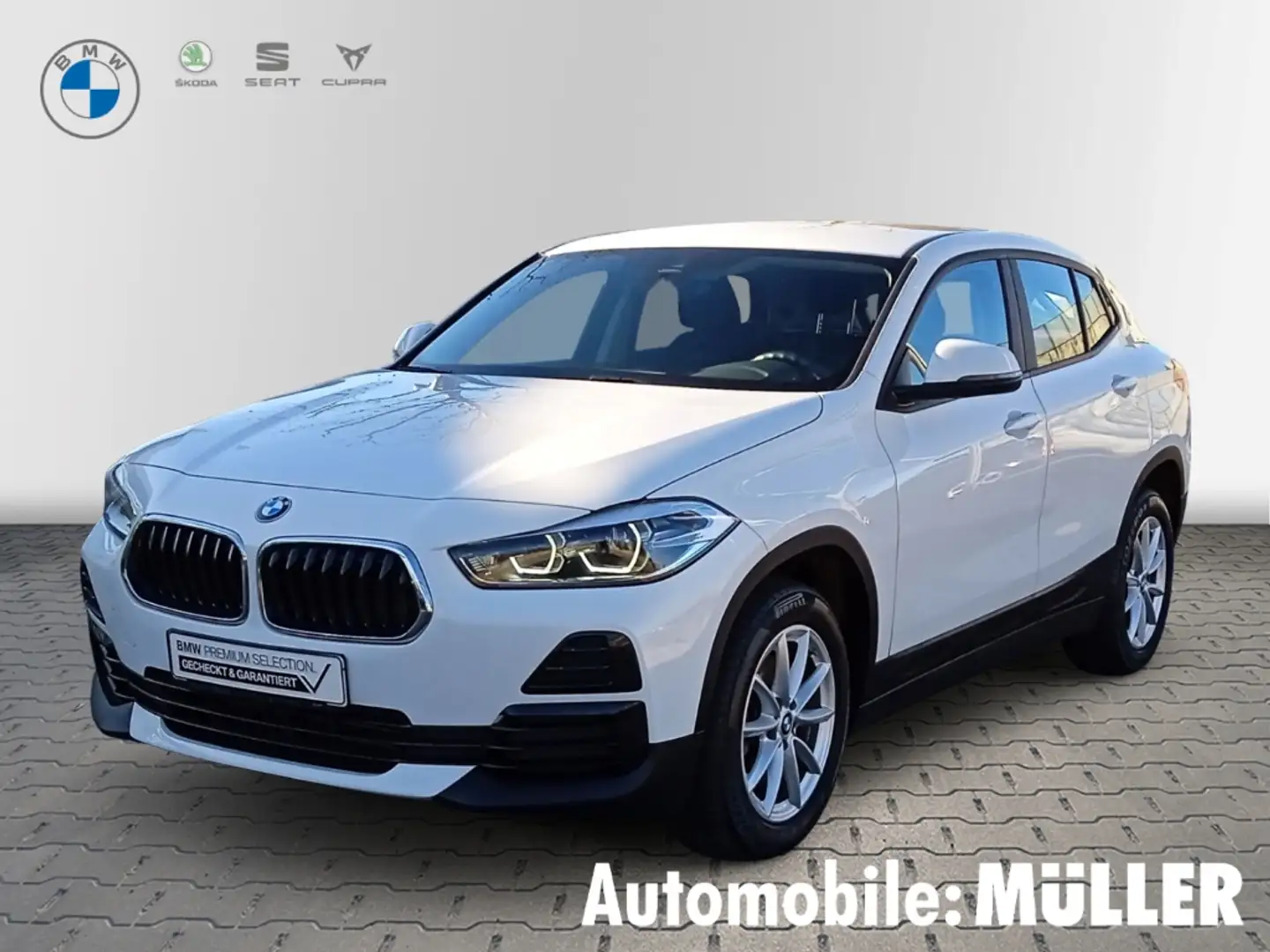 BMW X2 18 d AHK-abnehmbar Navi LED Fahrerprofil DAB SHZ K Weiß - 1
