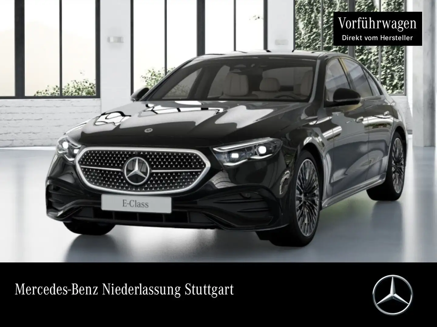 Mercedes-Benz E 220 d 4M AMG 360° Burmester Distr. Multisitz PTS Zwart - 1