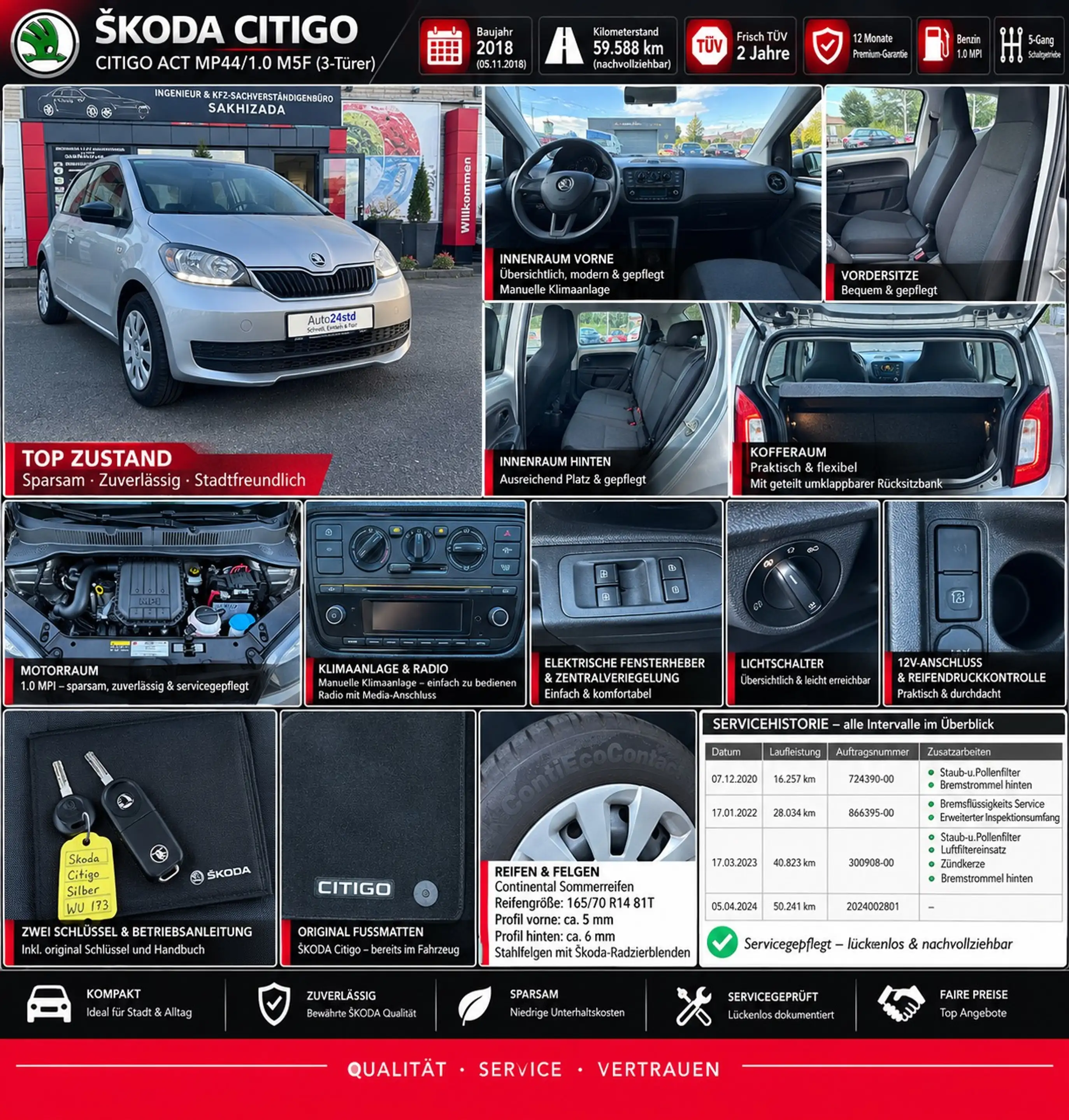 Skoda Citigo Active, Klima, Scheckheft gepflegt, TÜV Neu, 1 Jahr Premium Garantie — photo 9