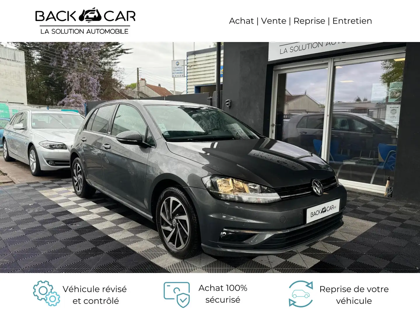 Volkswagen Golf 1.6 TDI 115 FAP DSG7 Connect Gris - 1