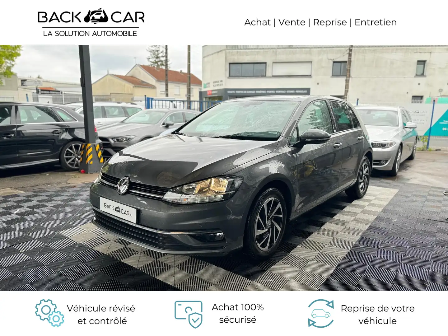 Volkswagen Golf 1.6 TDI 115 FAP DSG7 Connect Gris - 2