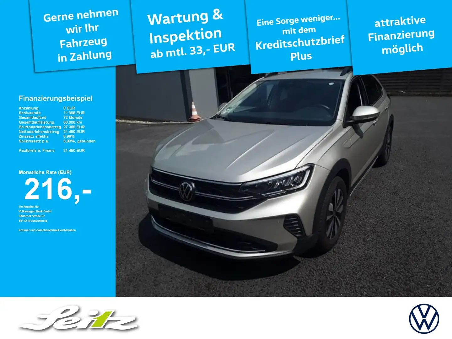 Volkswagen Taigo 1.0 TSI Move *LED*KAMERA*SITZH* Argent - 1