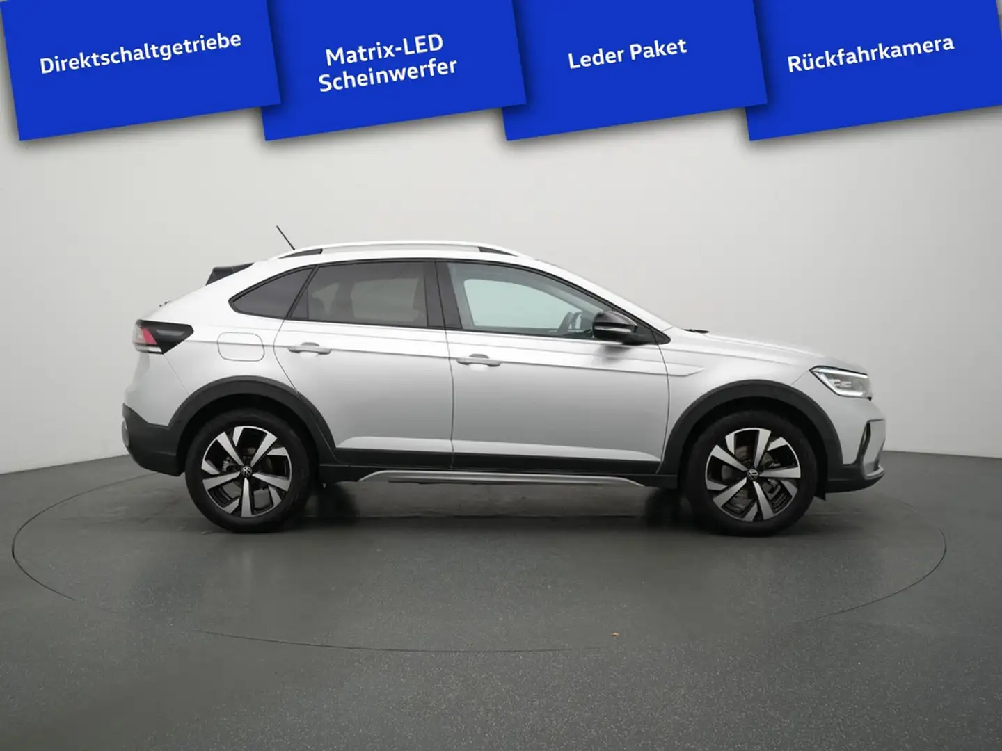 Volkswagen Taigo Style DSG MATRIX LEDER ACC NAVI VIRT KA Silber - 2