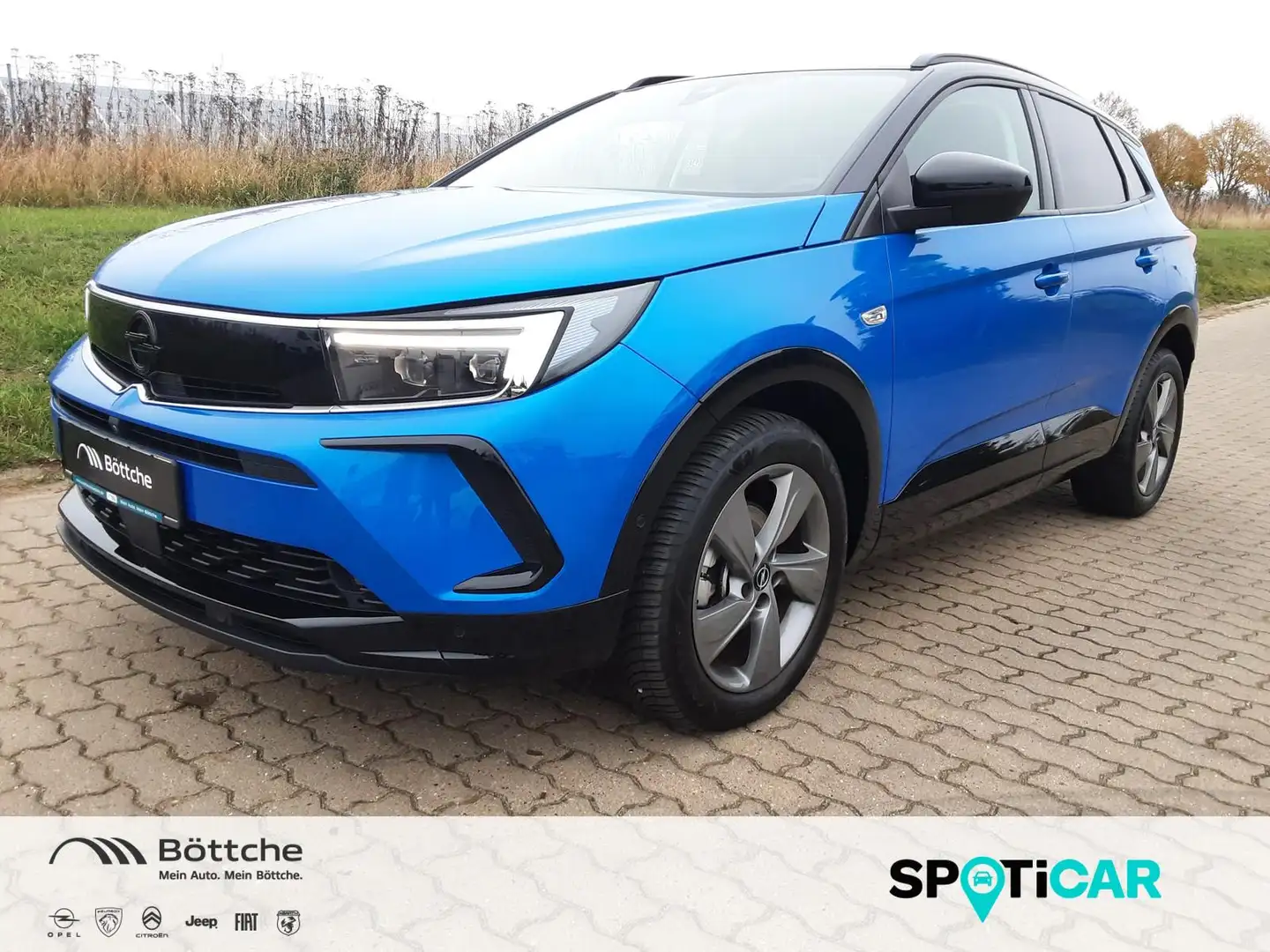 Opel Grandland 1.5 GS Line LED/Navi/Leder/360°Kamera Blau - 1