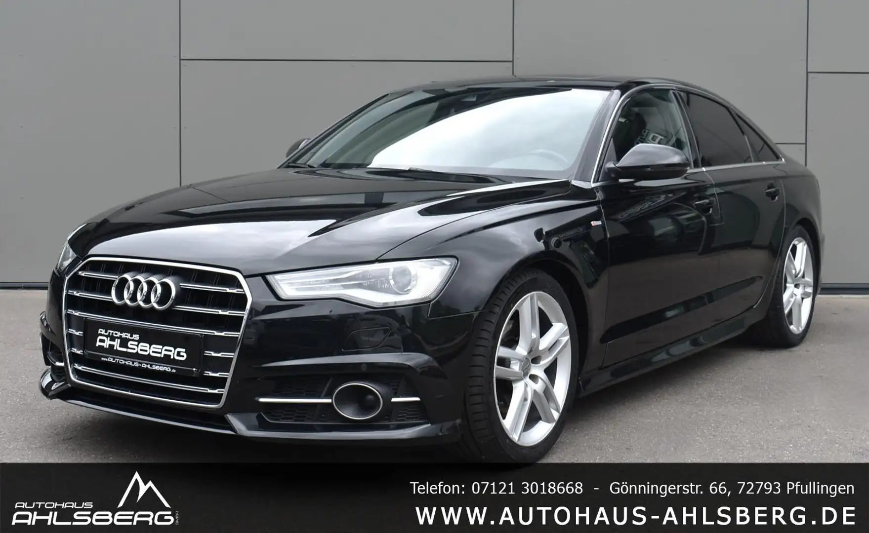 Audi A6 2.0 TDI S-LINE/ ACC/AHK/BOSE/BI-XENON/NAVI/SIDE/LA Czarny - 1