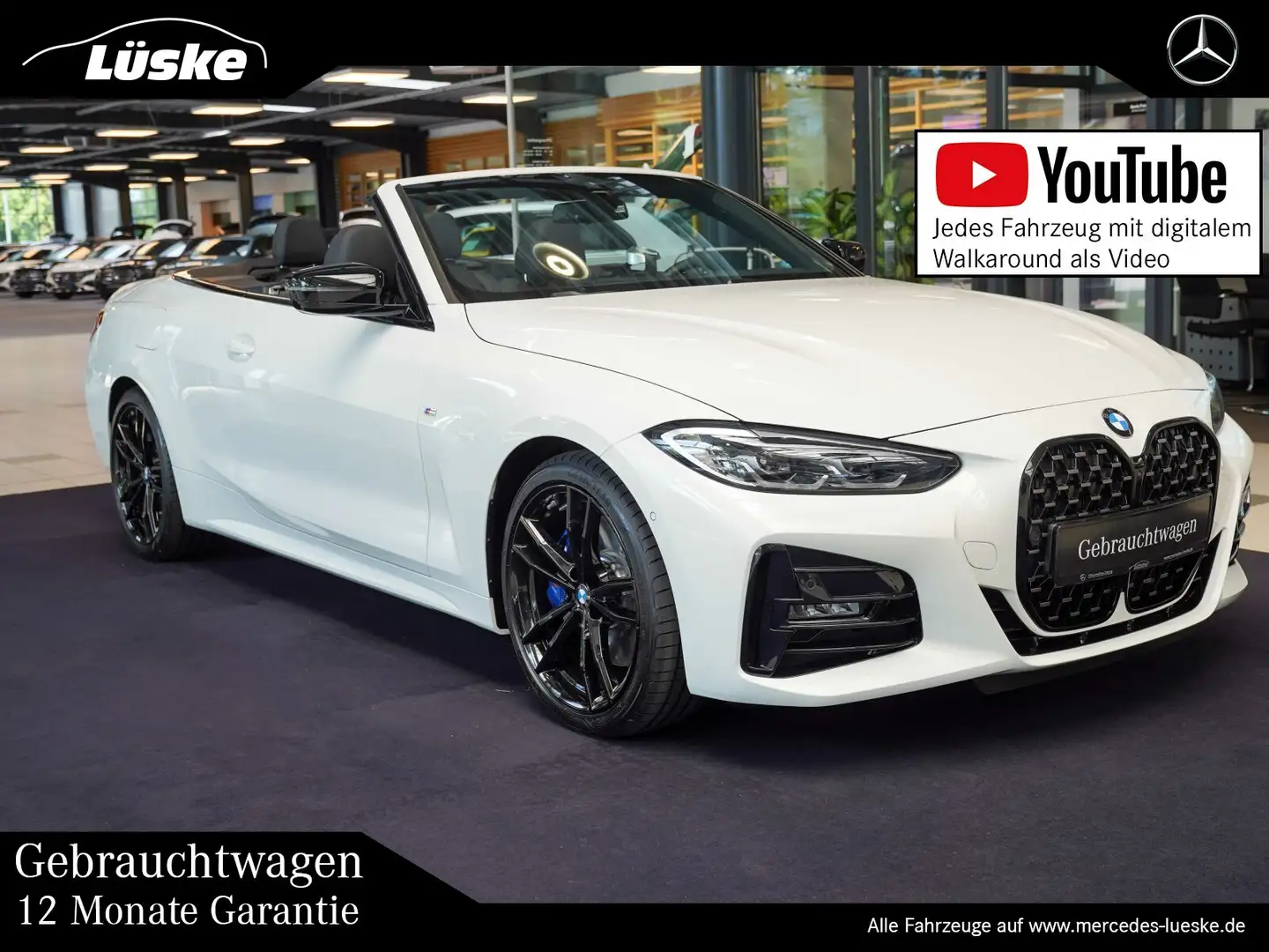 BMW 420 420 i Cabrio M Sport Shadow Line Harman Kardon Weiß - 1