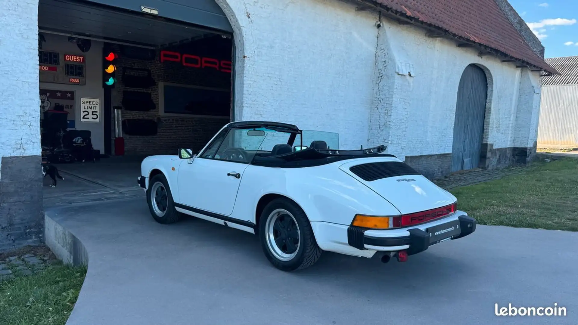 Porsche 911 SC 3.0 Cabriolet 2eme main Blanc - 1