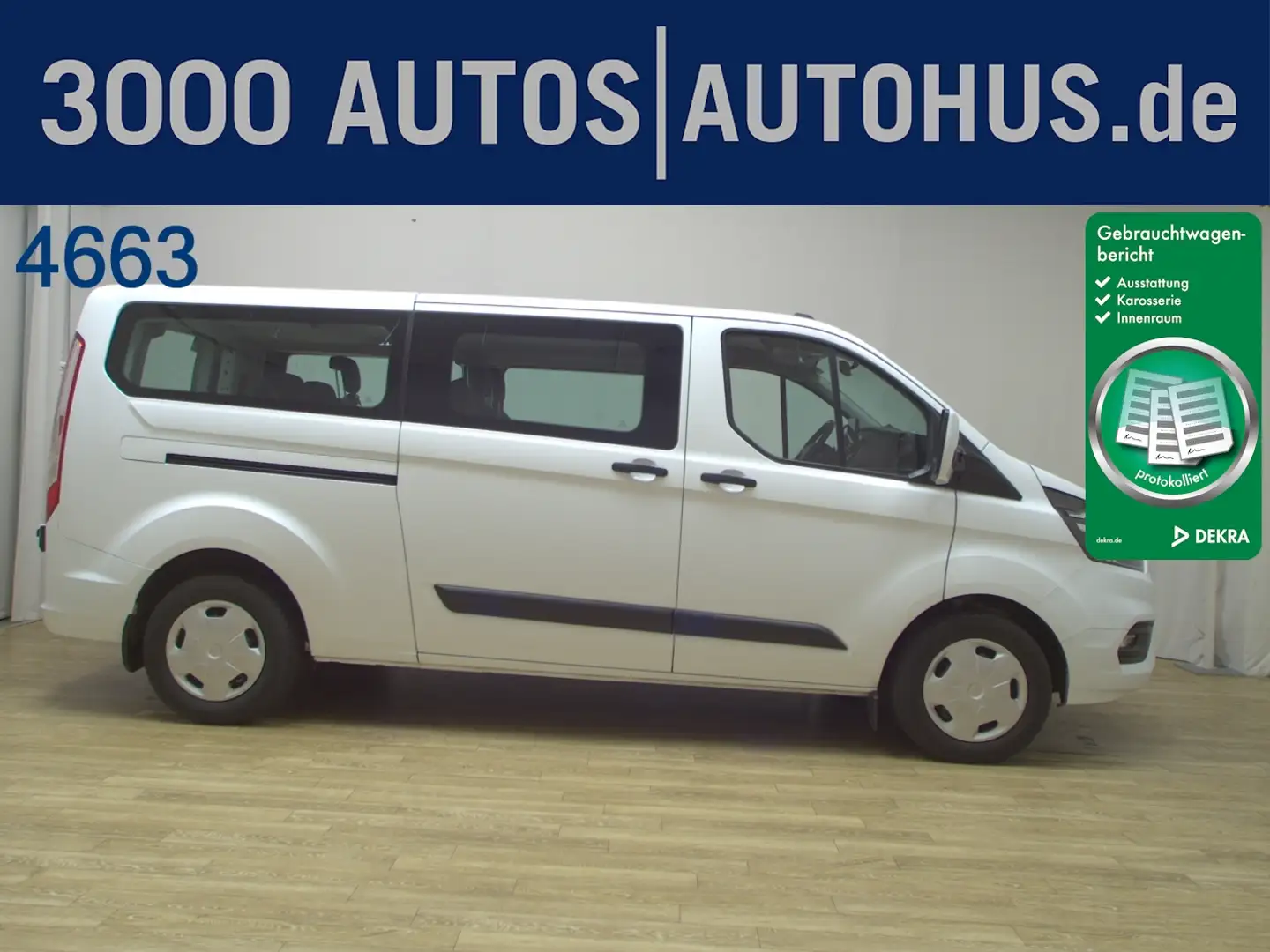 Ford Transit Custom 2.0 TDCi Trend 9-Sitze Navi PDC Weiß - 1