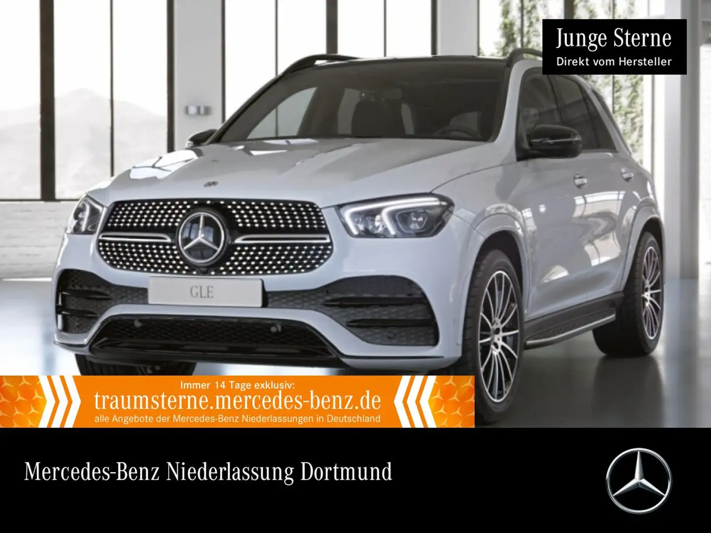 Mercedes-Benz GLE 350 de 4M AMG+NIGHT+PANO+360+AHK+LED+FAHRASS Weiß - 1