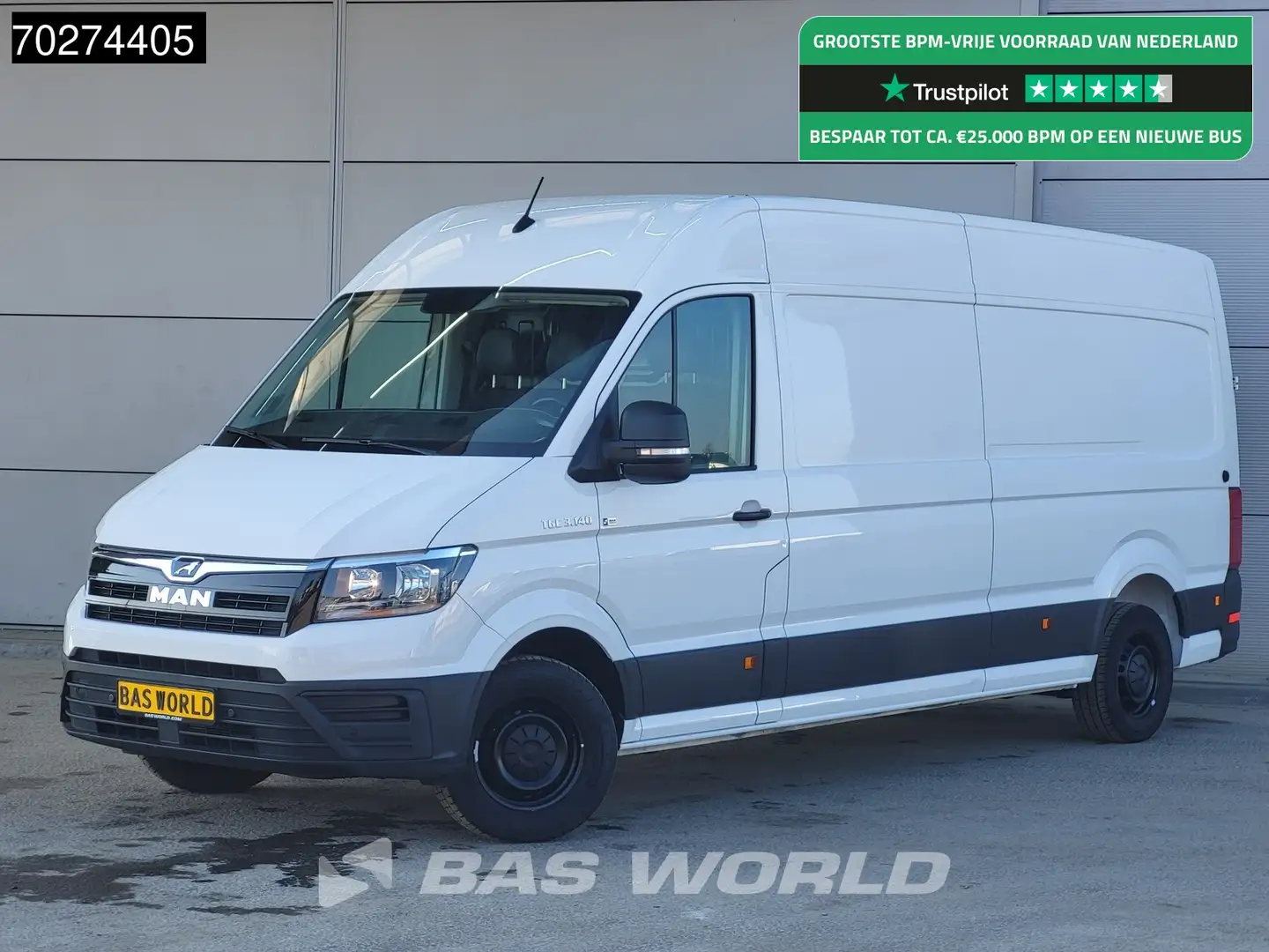 MAN TGE 3.140 Automaat L4H3 Airco Camera Parkeersensoren L Wit - 1