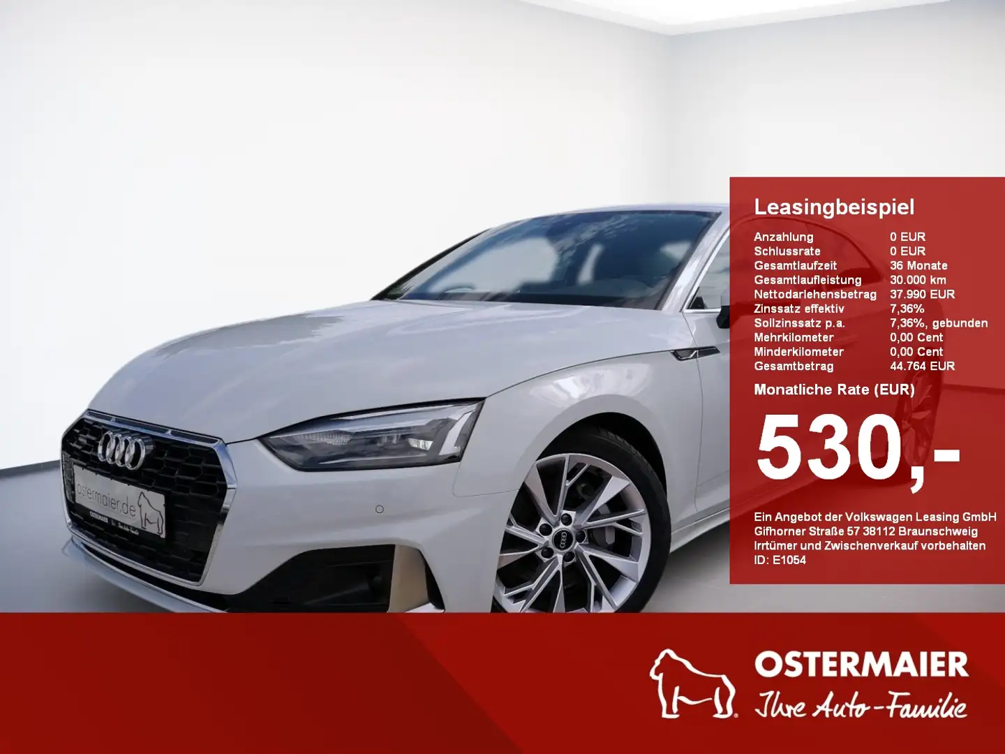 Audi A5 Coupe Advanced 2.0TFSI 204PS Qu S-TRONIC FernA.NAV Alb - 1