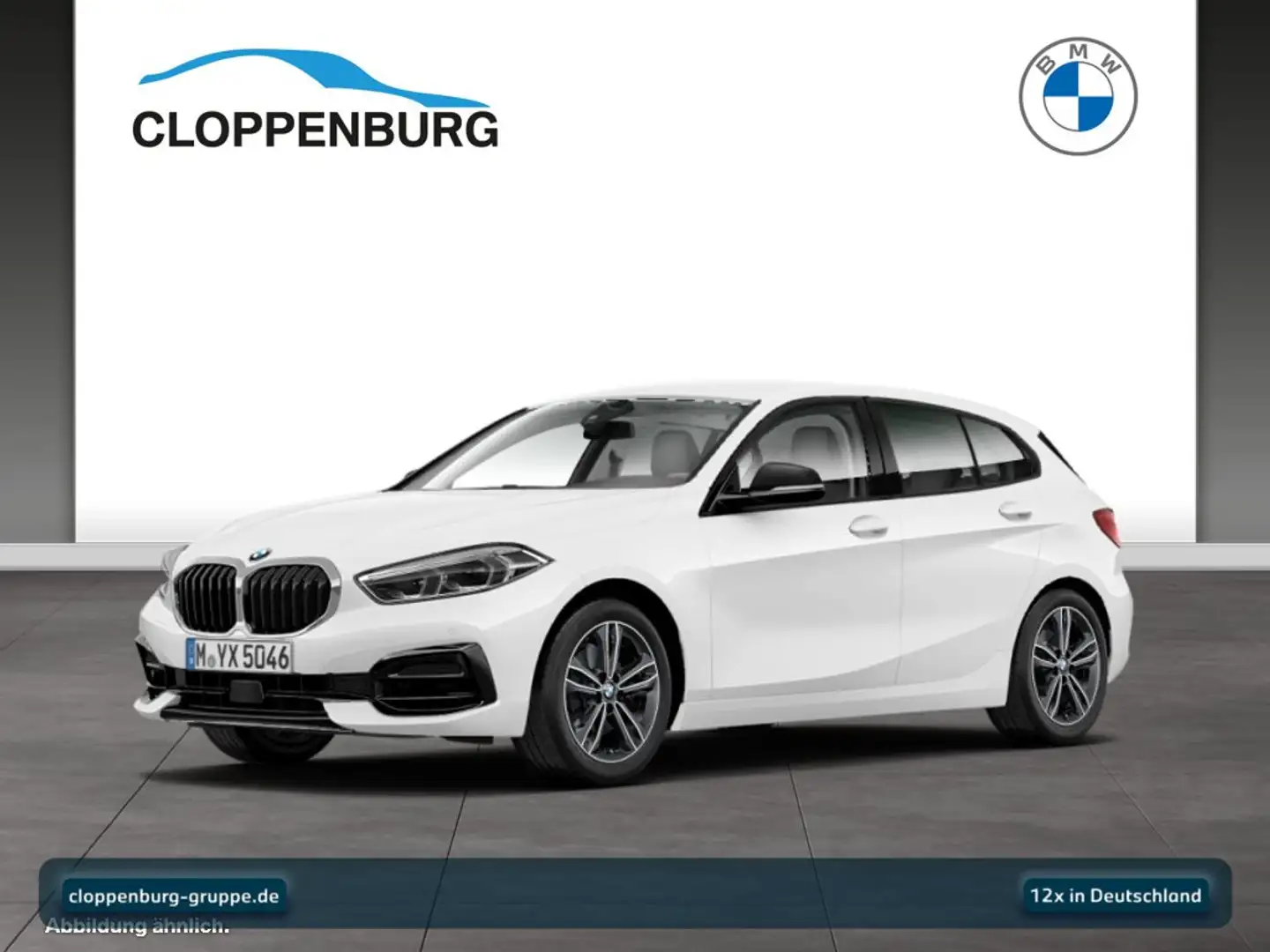 BMW 118 i Navi+SHZ+HiFi+Fernl.Ass+Spurass.+Klimaaut. Weiß - 1