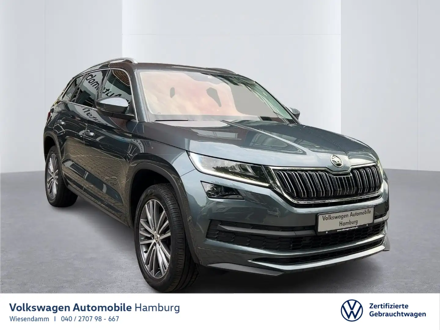 Skoda Kodiaq L&K 2.0 TDI DSG 4x4 KAMERA/LEDER/LED/NAVI Grau - 1
