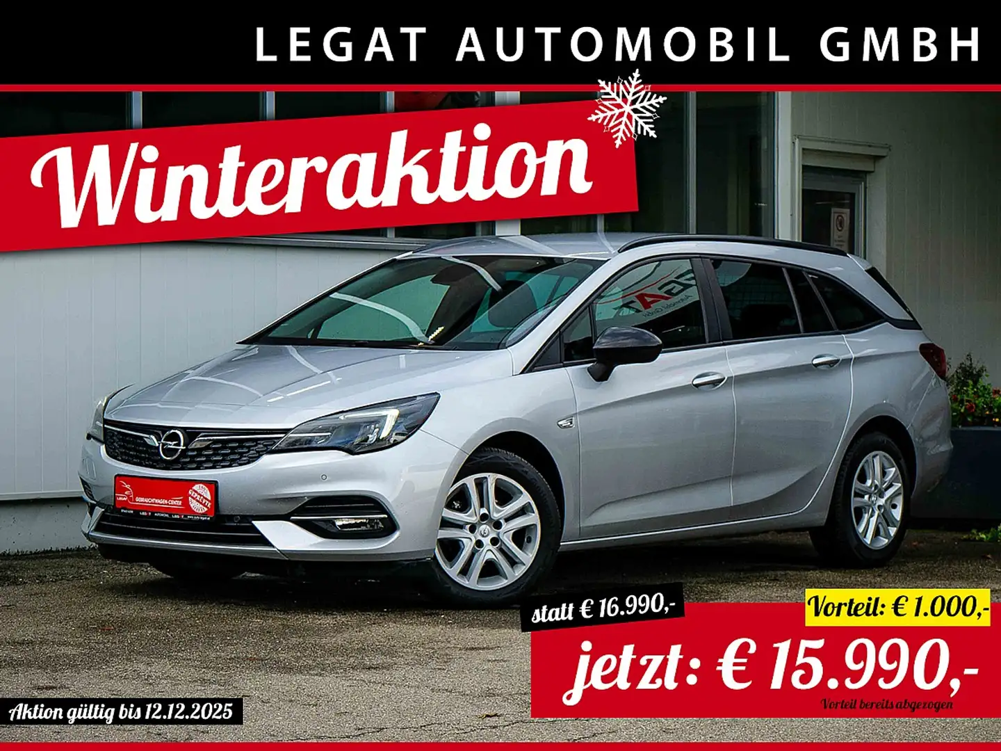 Opel Astra ST 1,5 CDTI Edition Aut. *AHV*NAVI*LED*KAMERA* Silber - 1