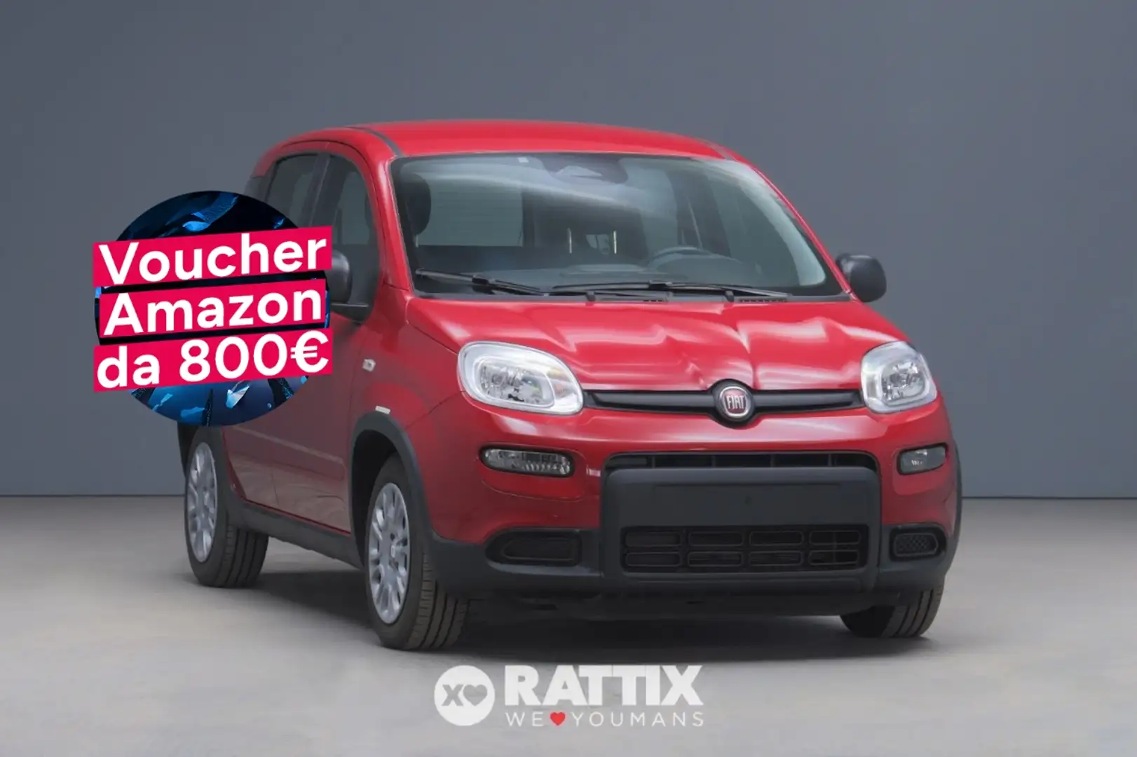 Fiat Panda 1.0 Firefly Hybrid 70CV Rot - 1