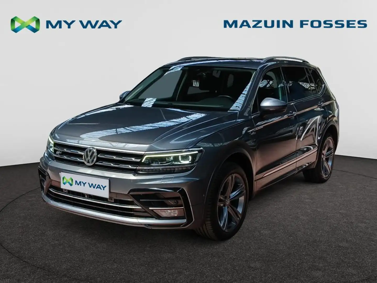 Volkswagen Tiguan Allspace Platinum 1.5 TSI ACT OPF 110 kW (150 ch) 7 vitesse Gris - 1