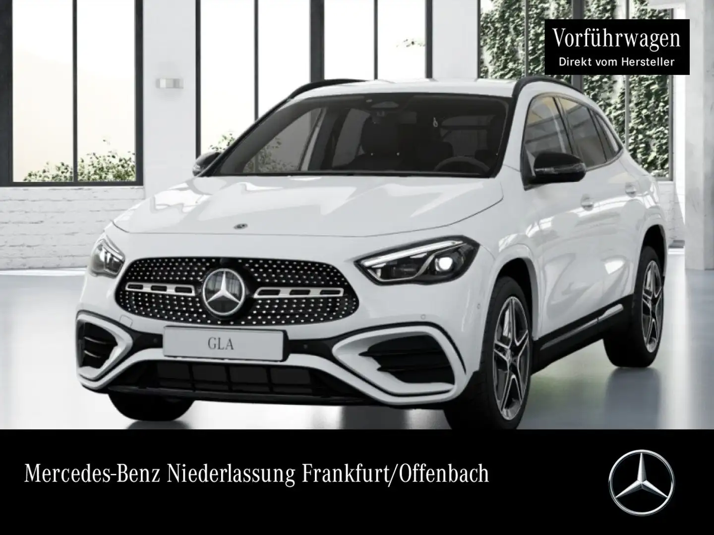 Mercedes-Benz GLA 200 AMG+NIGHT+AHK+MULTIBEAM+KAMERA+19"+TOTW+7G Weiß - 1