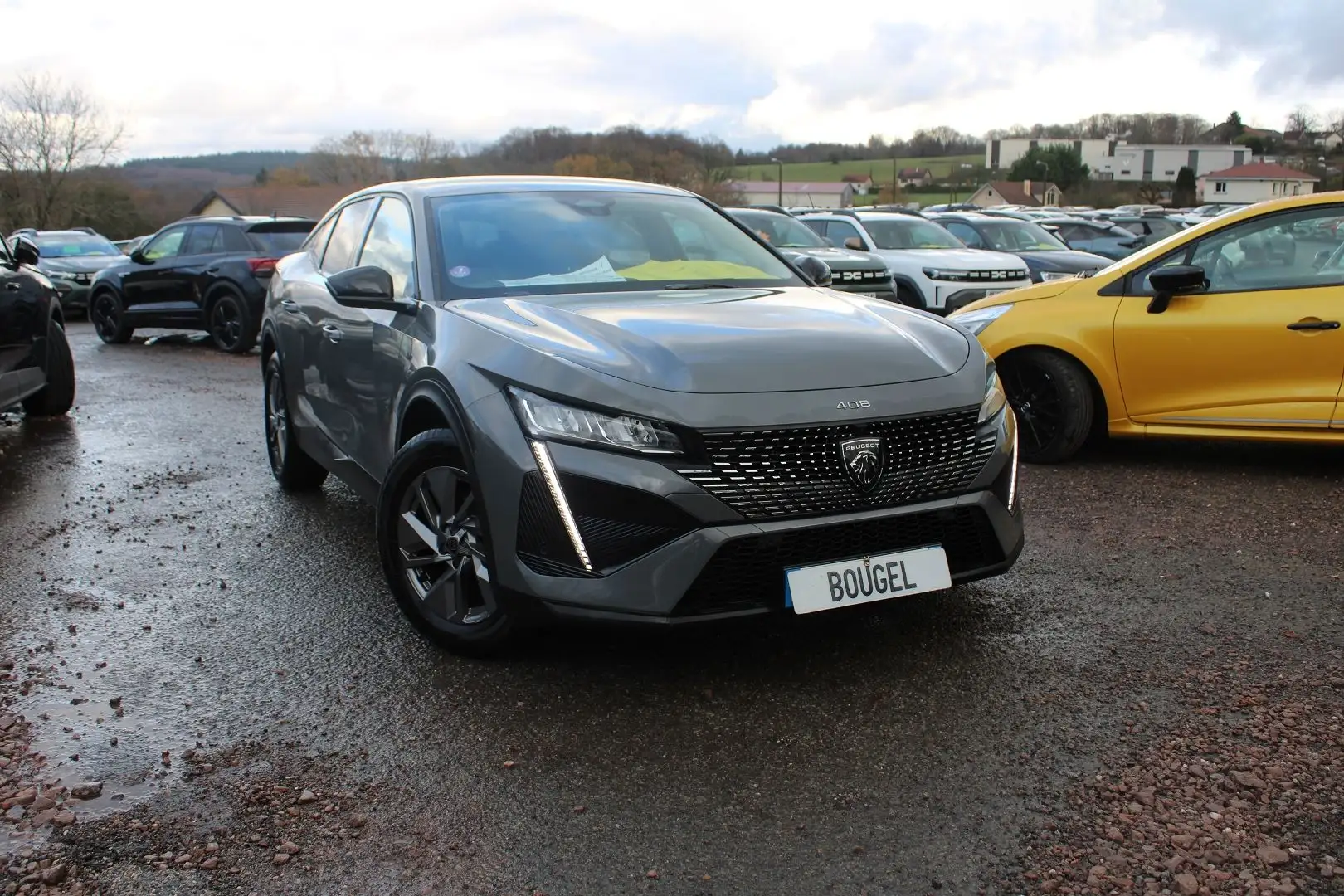 Peugeot 408 HYBRID 136 CV ALLURE DSC6 BOITE AUTO CUIR ABS GRAND GPS 3D FULL LEDS CAMÉRA 360 Gris - 1