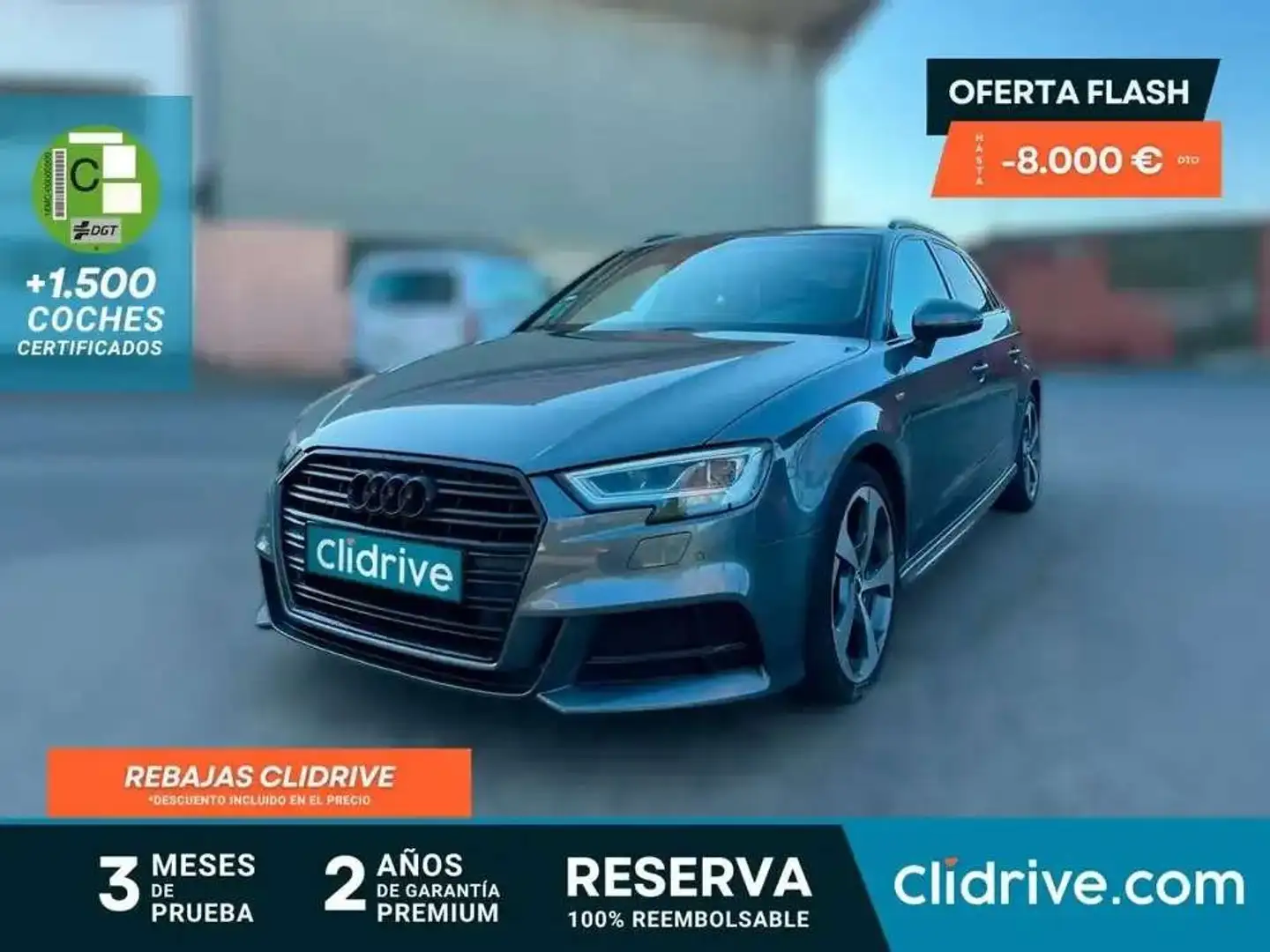 Audi A3 Sportback 35 TDI Black line S tronic 110kW Gris - 2