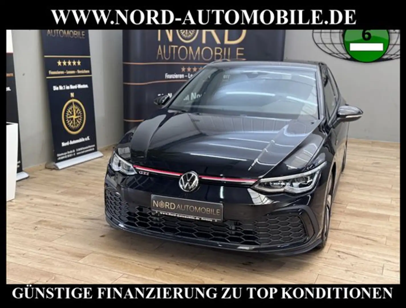 Volkswagen Golf GTI 2.0 TSI DSG Navi/LED/Spurhalte/Dig.Cock Schwarz - 1