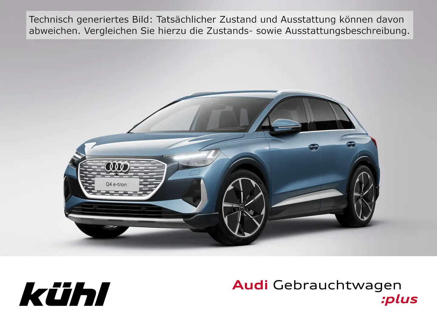 Audi Q4 e-tron 40 S-Line LED/ACC/HuD/Kamera/Navi/AHK Blau - 1