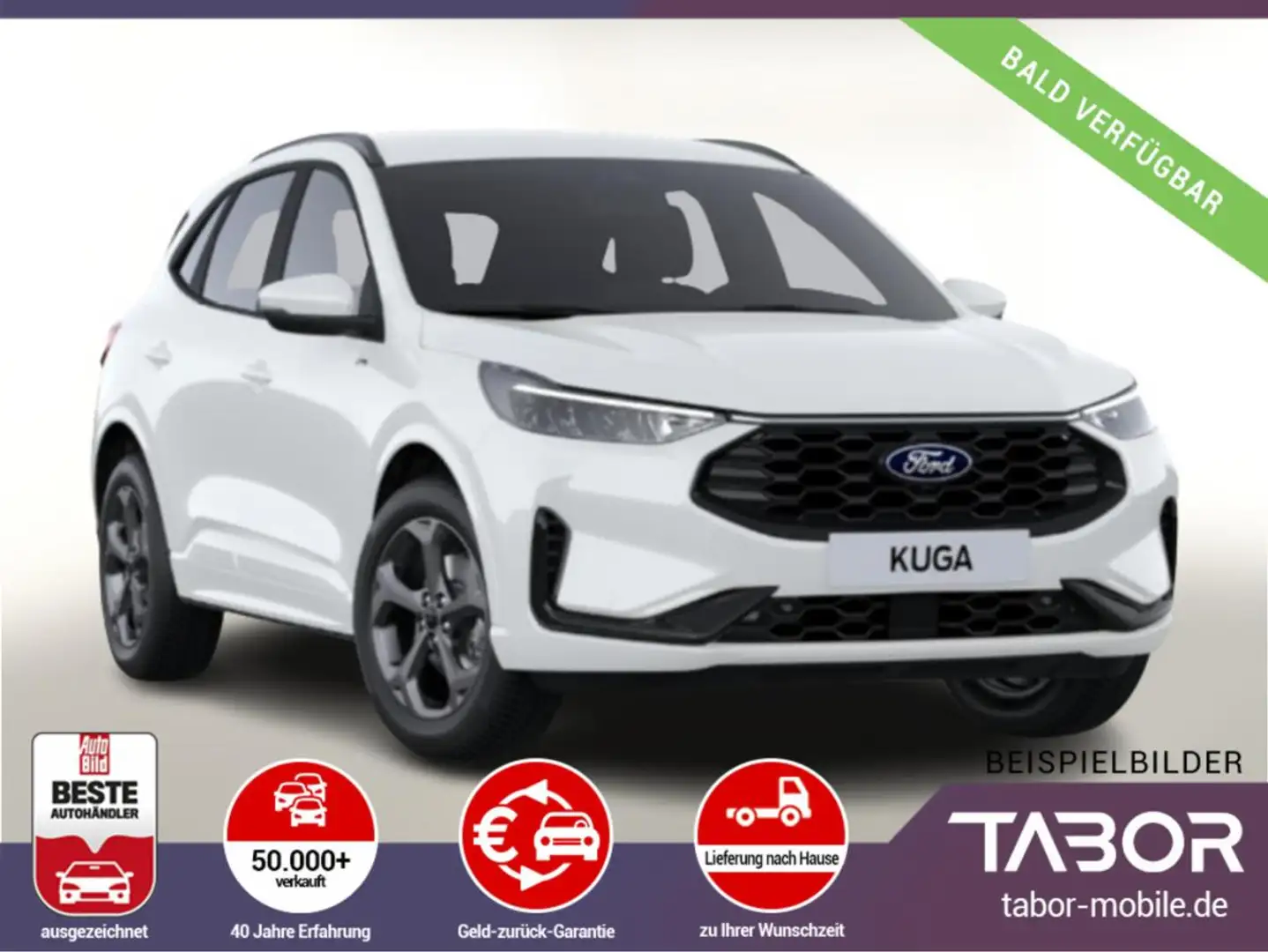 Ford Kuga 2.5 PHEV 243 eCVT ST-Line LED Nav Kam PrivG Weiß - 1