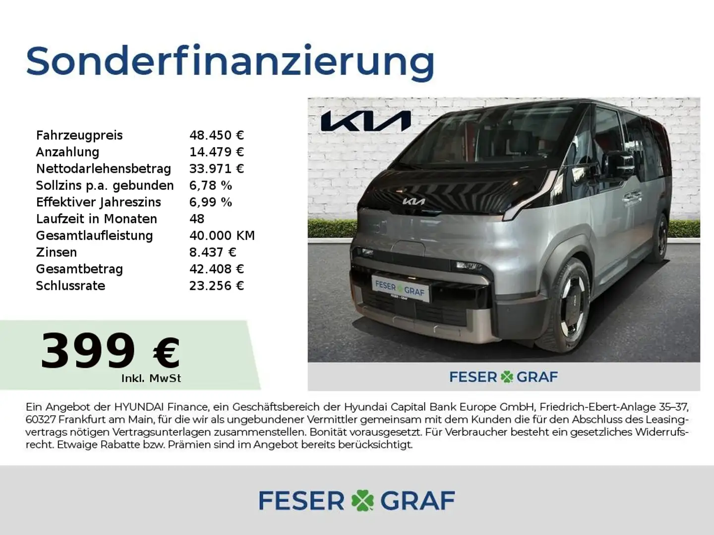 Kia PV5 Passenger 2-3-0 71.2 ELITE WP SMP PP SP AW Gris - 1