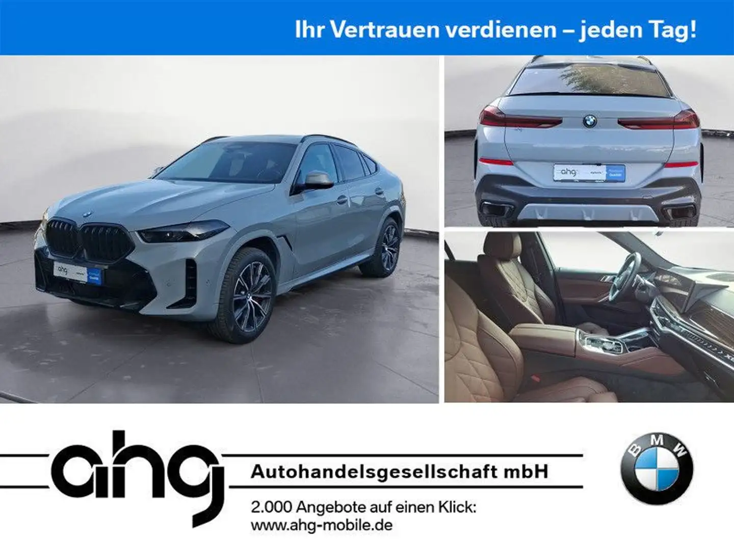 BMW X6 M X6 xDrive30d M Sport Innovationsp. Panorama AHK Сірий - 1