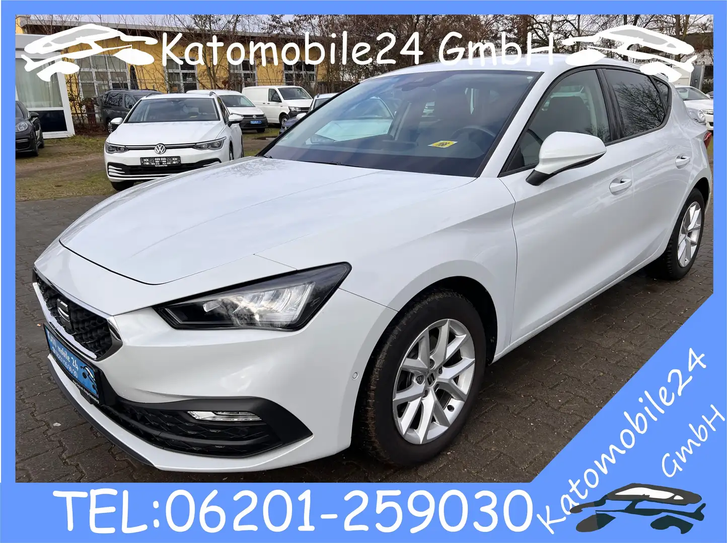 SEAT Leon Style 1.5 TGI DSG CNG Erdgas Navi LED SHZ PLA 1.Hd Weiß - 1
