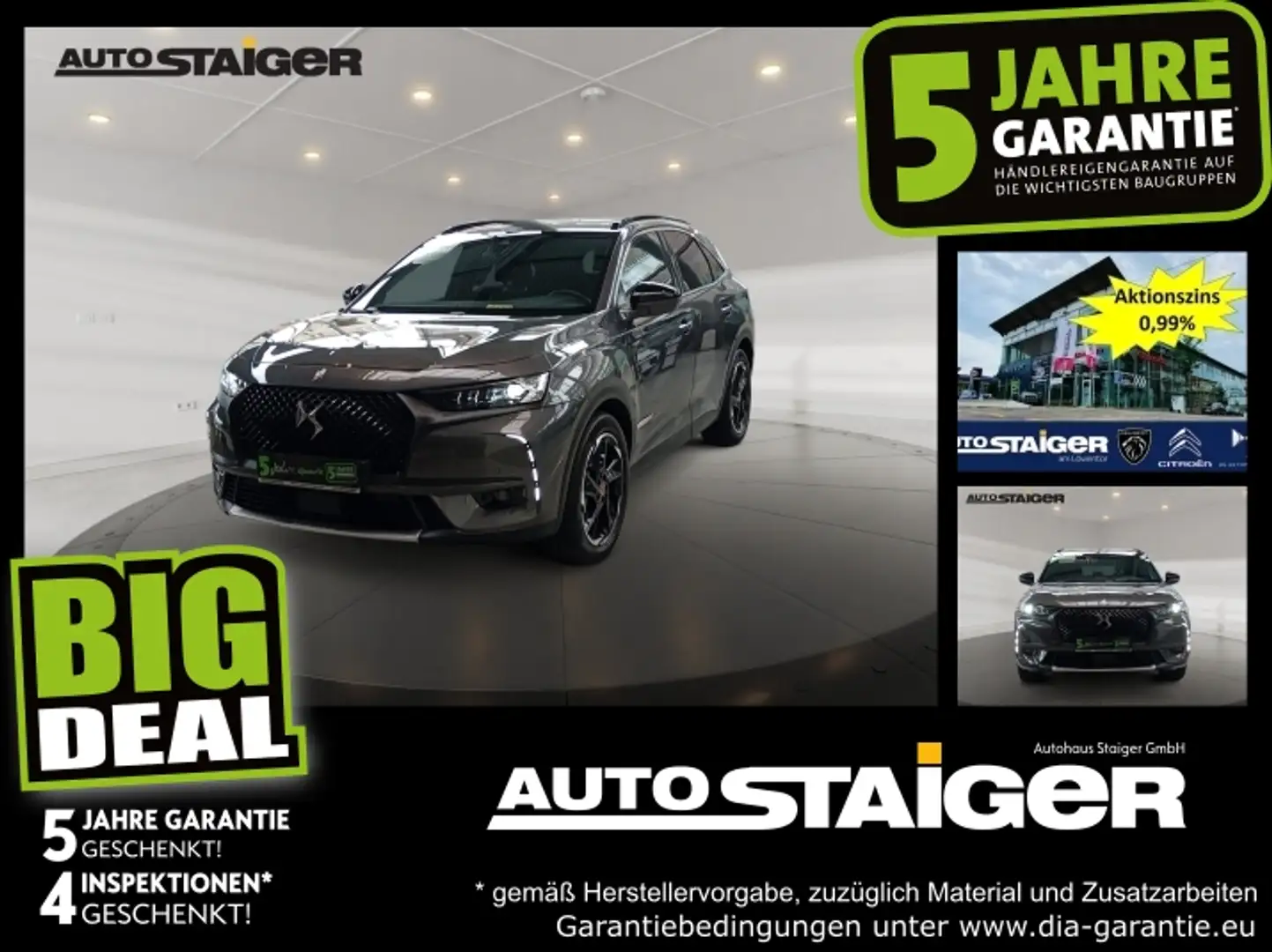 DS Automobiles DS 7 DS7 225 E-Tense Performance Line + Alcantara Сірий - 1