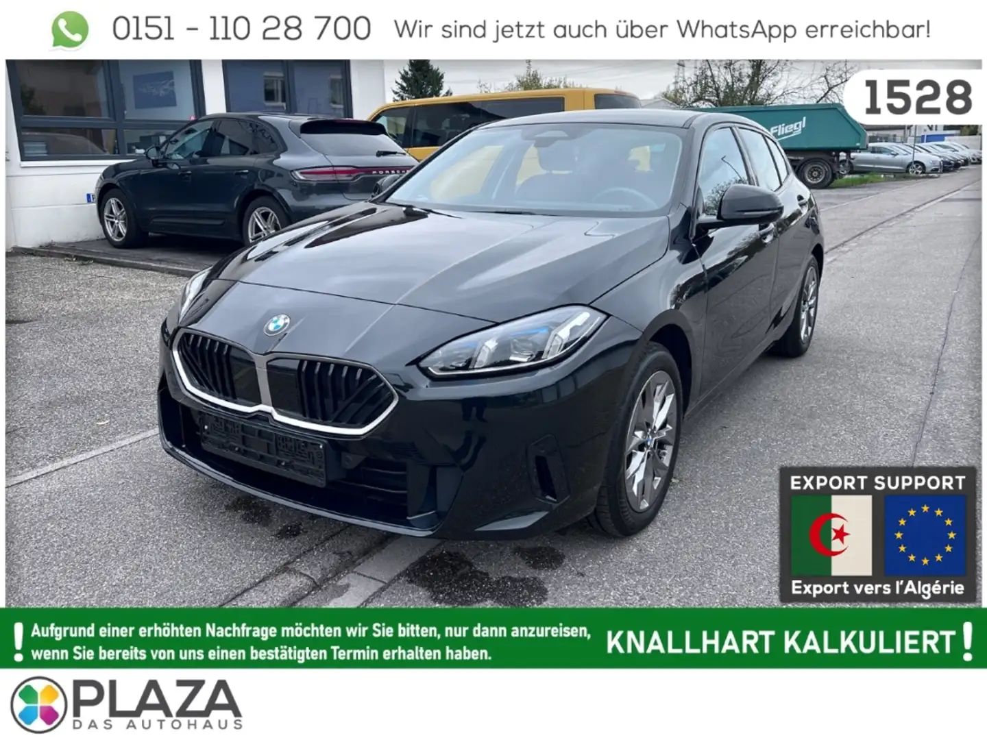 BMW 120 i Aut. NAVI Adp.LED RFK PDC SHZ PremiumPaket Noir - 1