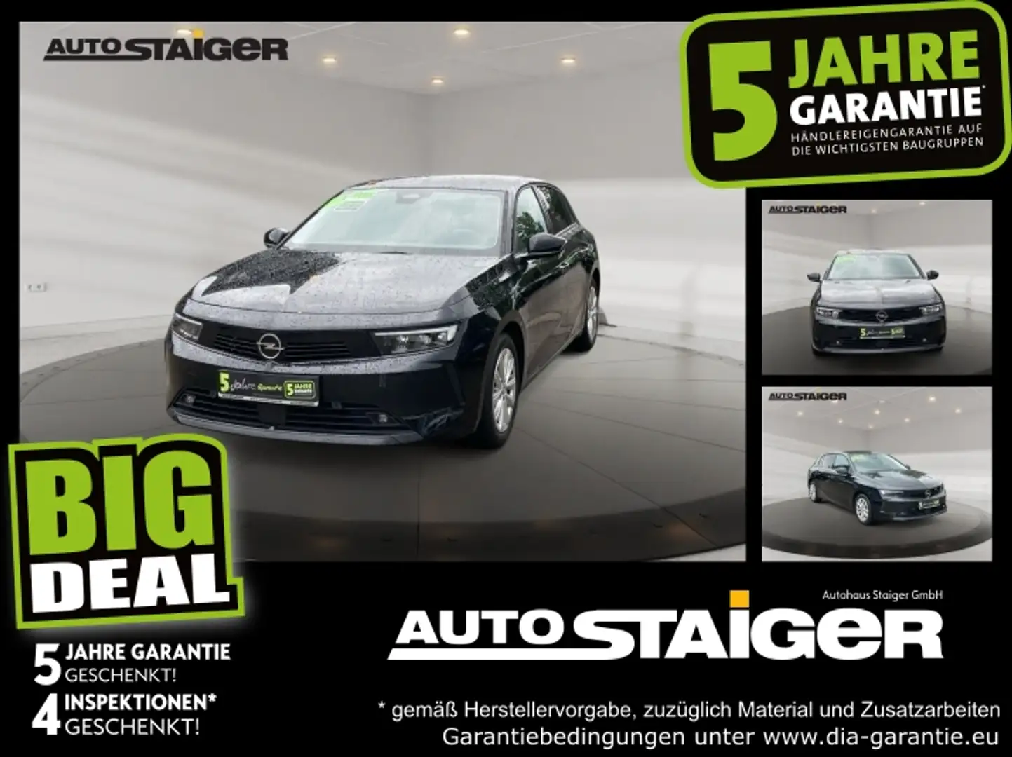 Opel Astra L 1.2 Turbo Enjoy FLA SpurH LM LED KlimaA Schwarz - 1