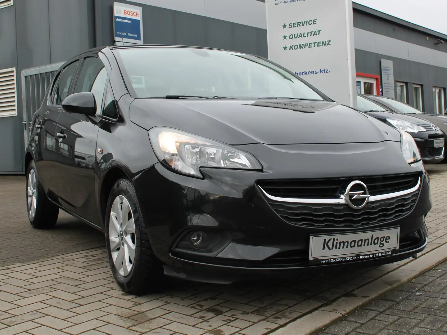 Opel Corsa E *KLIMAANLAGE ISOFIX BLUETOOTH TÜV10/25* Schwarz - 1