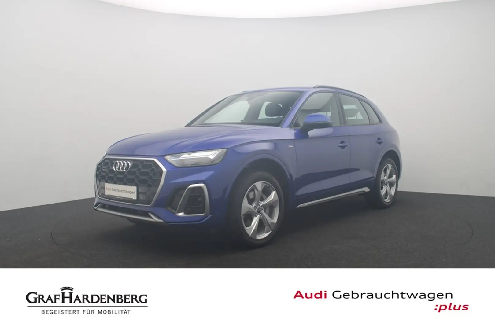 Audi Q5 50 TDI quattro S line LED Navi AHK Blau - 1