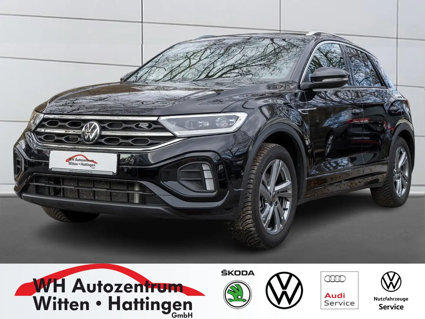 Volkswagen T-Roc 1.5 TSI DSG R-Line NAVI AHK REARVIEW GJ-REIFEN ... Schwarz - 1
