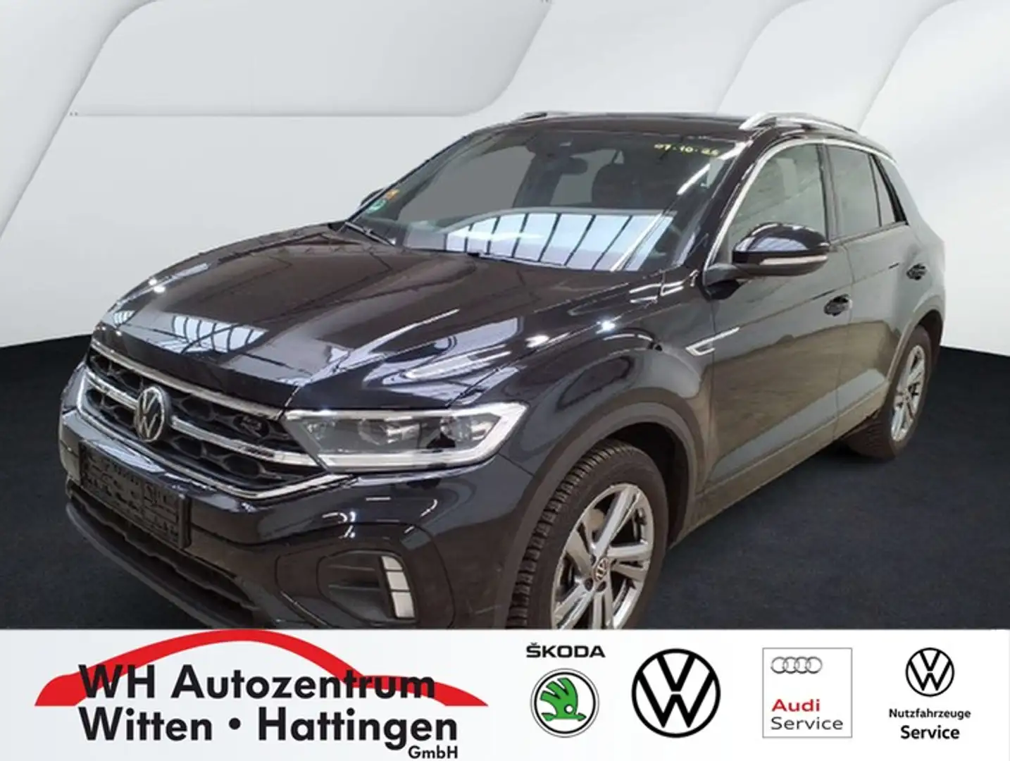 Volkswagen T-Roc 1.5 TSI DSG R-Line NAVI AHK REARVIEW GJ-REIFEN ... Schwarz - 1
