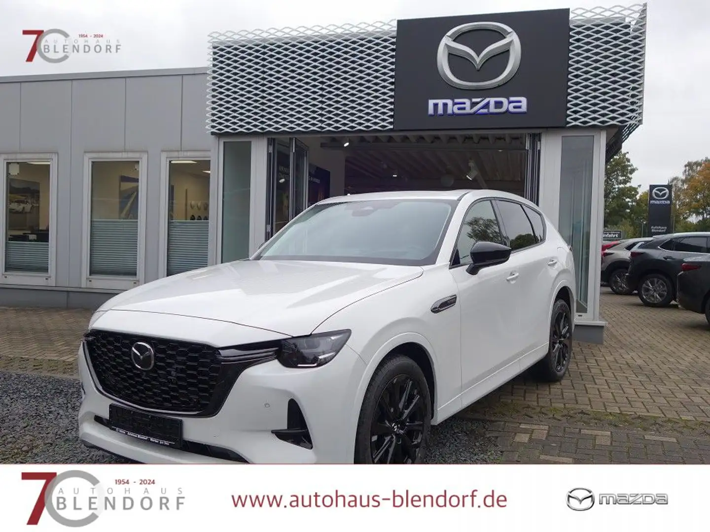 Mazda CX-60 PHEV HOMURA Leder|BOSE|Panorama|MatrixLED Weiß - 1