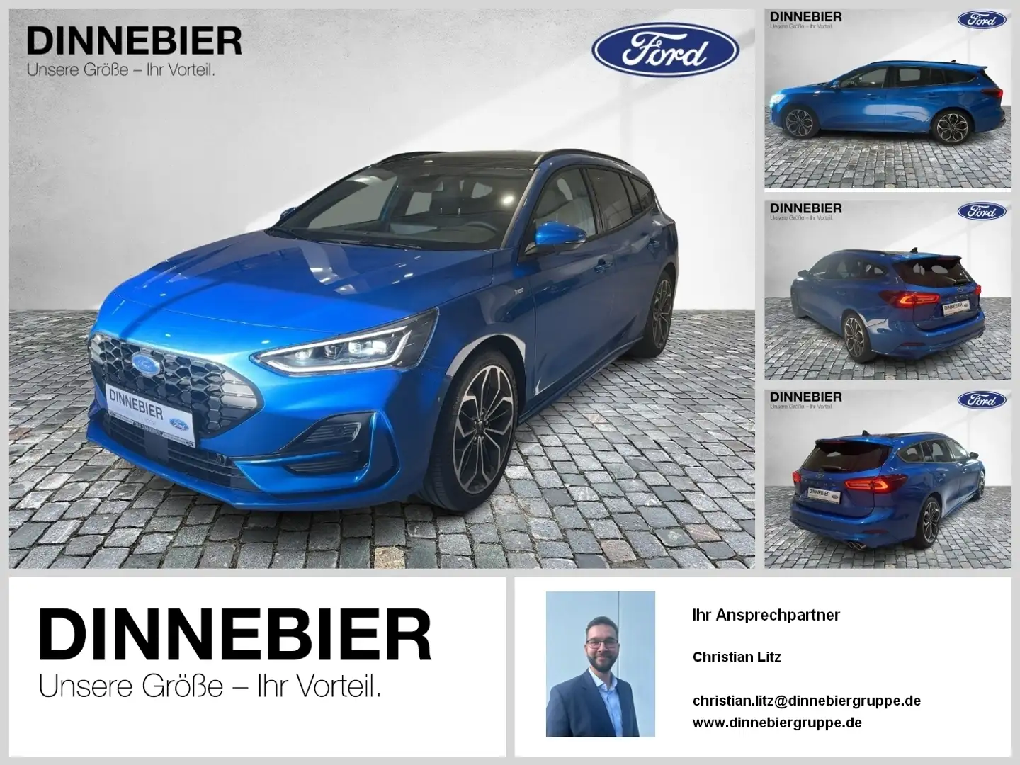 Ford Focus ST-Line X LED+Navi+Kamera+Winterpaket Bleu - 1