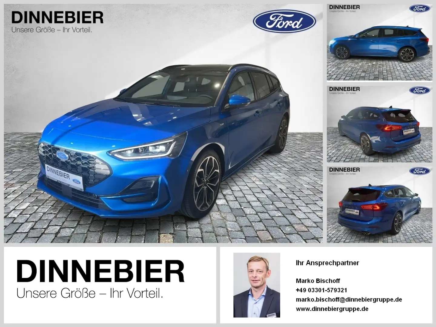 Ford Focus ST-Line X LED+Navi+Kamera+Winterpaket Blau - 1