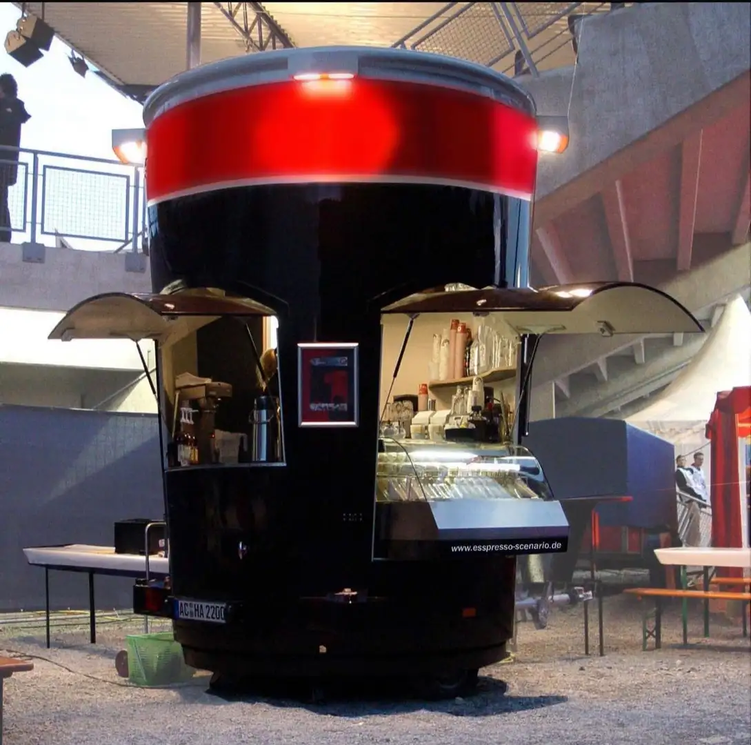 Roka Verkaufsanhänger , Schankwagen , Getränke Schwarz - 2