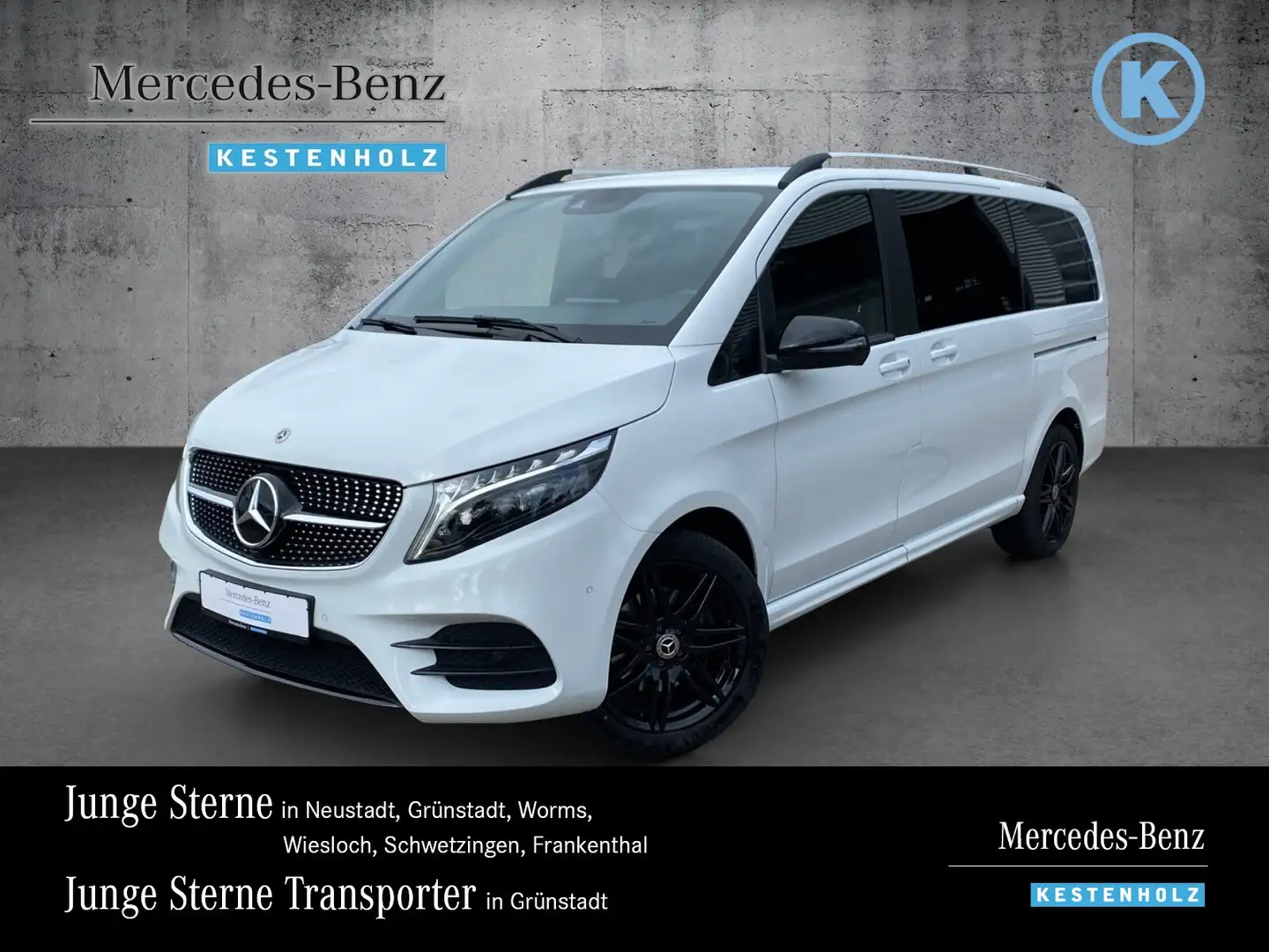 Mercedes-Benz V 250 V 250 d 4MATIC EDITION Lang AMG Line/Navi/Standhzg./AHK/8-Sitzer/LED Weiß - 1