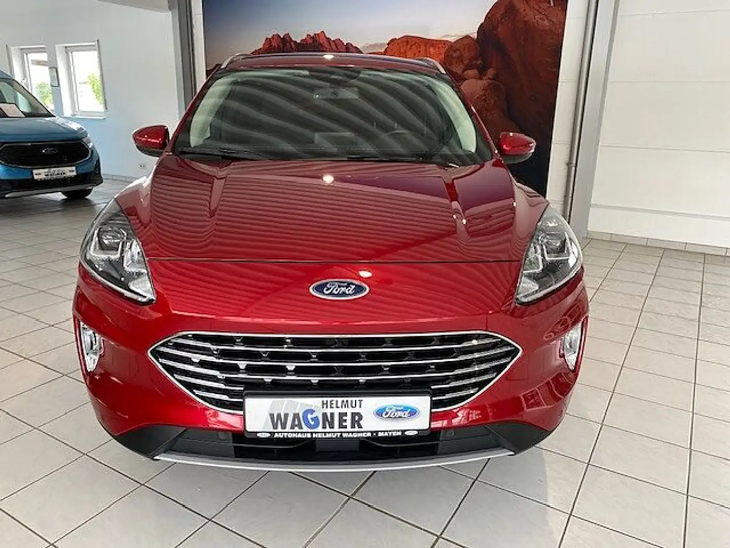 Ford Kuga 1.5 EcoBlue Aut. TITANIUM/AHK/RFK Rojo - 2