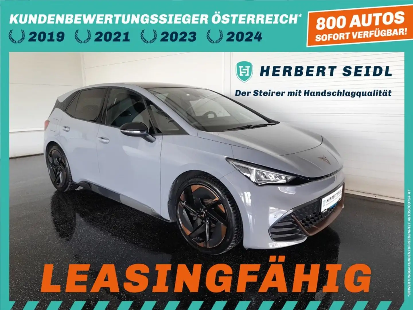 CUPRA Born 58/62 kWh *SKY / WÄRMEPUMPE / 20 ZOLL / VOLL-LED MIT FLA / ELEKTR SPORTSITZE / VIRTUELL / NAVI / ACC / KAMERA* Grau - 1