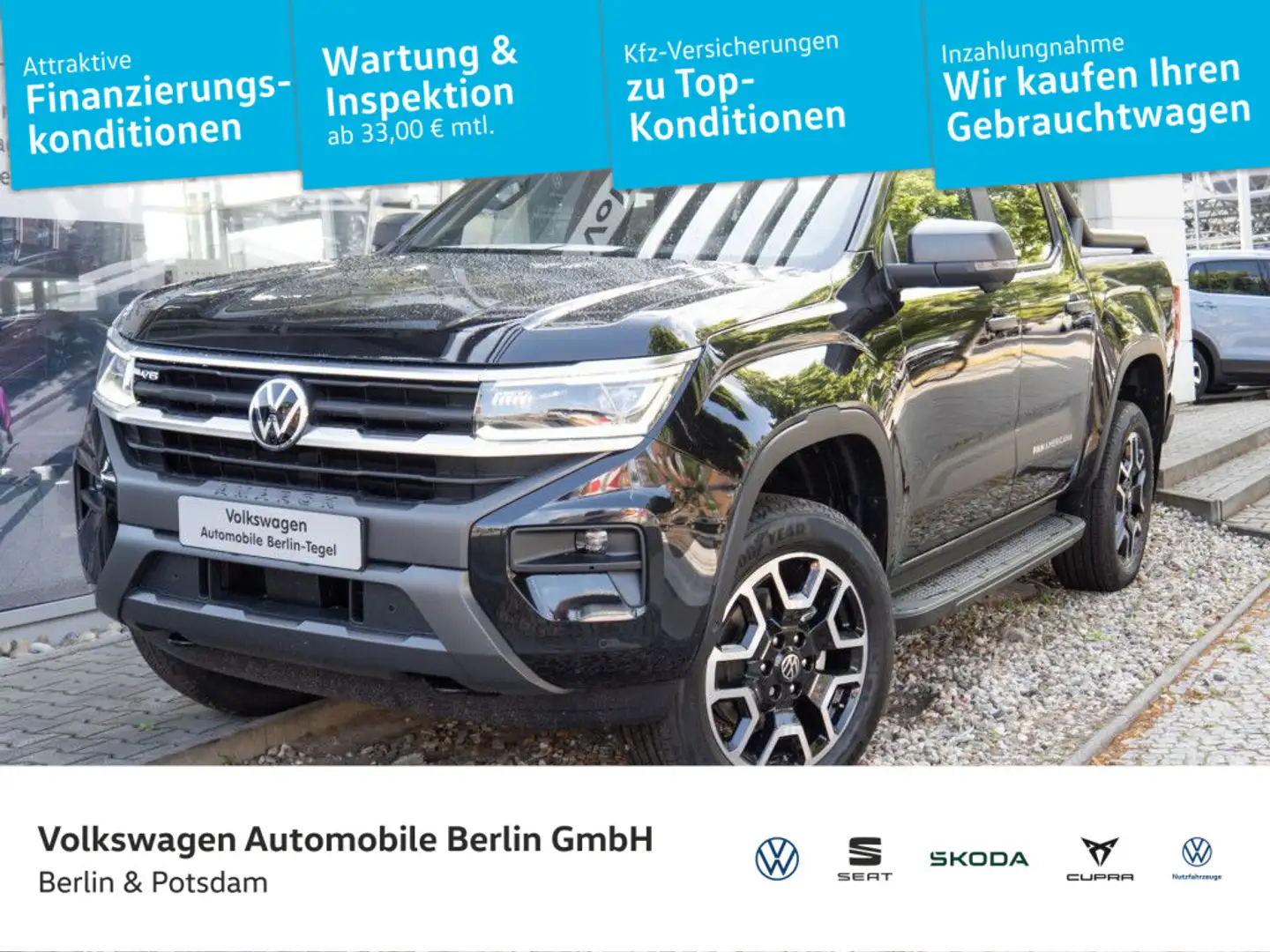 Volkswagen Amarok 3.0 TDI PanAmericana 4M.Standh LED Navi A Noir - 1